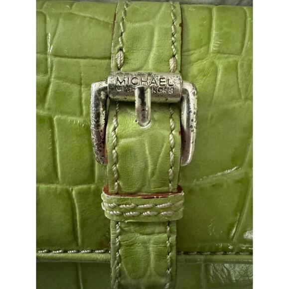 Michael Kors “Natasha” croc embossed leather wallet. - Picture 7 of 11